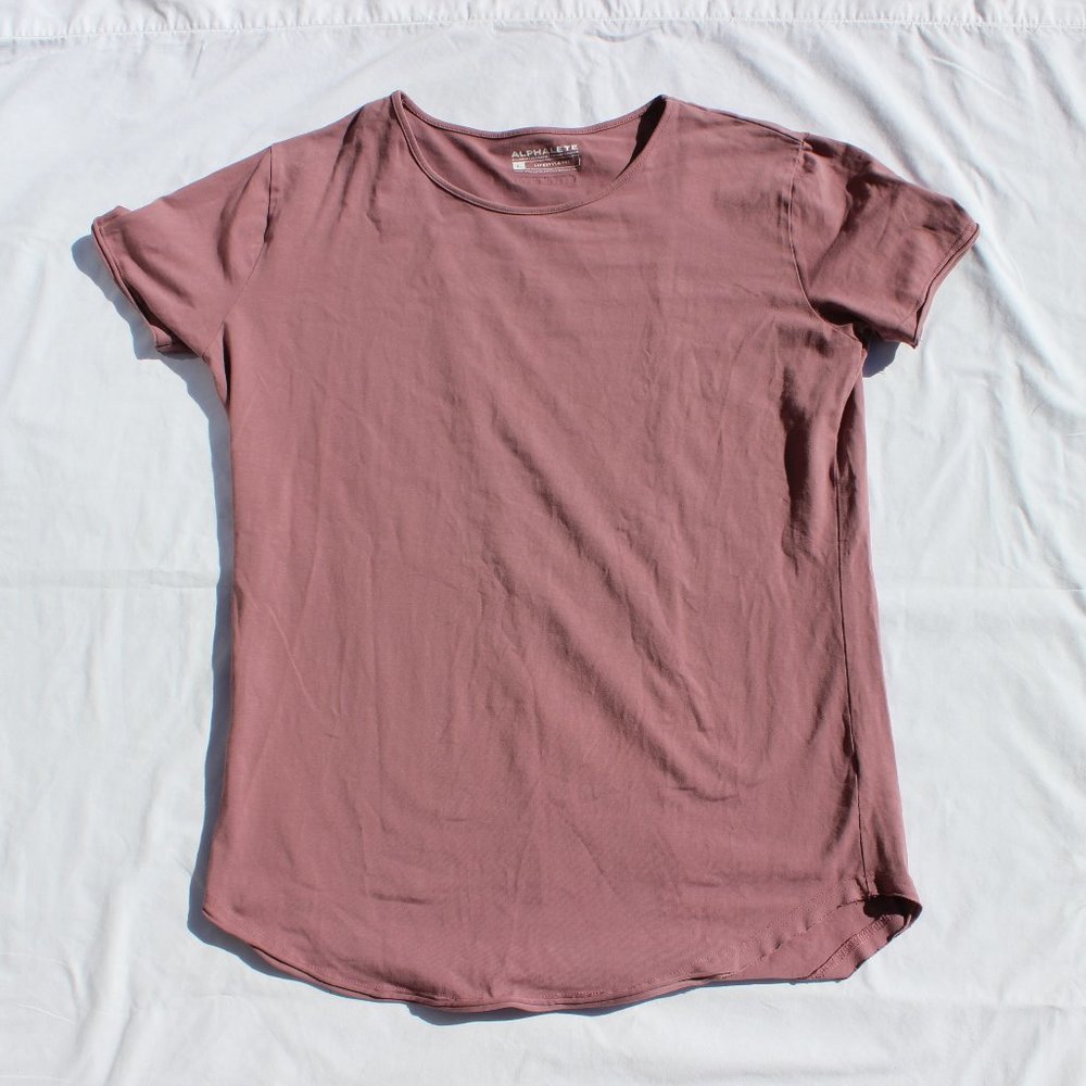 L Lifestyle Scoop Neck Alphalete Shirt